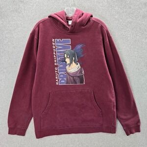 Naruto x Primitive Men Sweatshirt Medium Red Hoodie Itachi Anime Graphic Skater